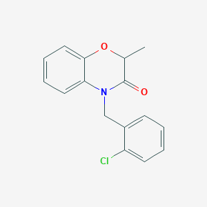 molecular formula C16H14ClNO2 B3037813 4-(2-Chloro-benzyl)-2-methyl-4H-benzo[1,4]oxazin-3-one CAS No. 626225-81-8