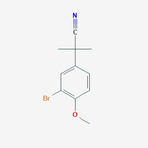 molecular formula C11H12BrNO B3037818 2-(3-bromo-4-methoxyphenyl)-2-methylpropanenitrile CAS No. 628311-33-1