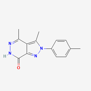 B3037835 3,4-Dimethyl-2-(p-tolyl)-2H-pyrazolo[3,4-d]pyridazin-7(6H)-one CAS No. 63537-33-7