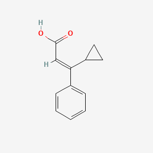 molecular formula C12H12O2 B3037863 (2E)-3-cyclopropyl-3-phenylprop-2-enoic acid CAS No. 64701-93-5