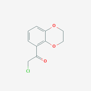 molecular formula C10H9ClO3 B3037875 Ethanone, 2-chloro-1-(2,3-dihydro-1,4-benzodioxin-5-yl)- CAS No. 651042-54-5