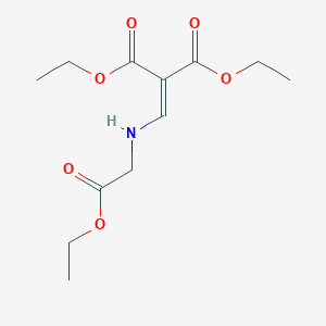 molecular formula C12H19NO6 B3037878 Diethyl 2-{[(2-ethoxy-2-oxoethyl)amino]methylene}malonate CAS No. 65171-68-8