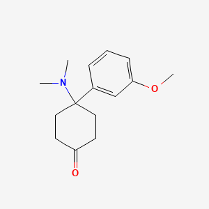 molecular formula C15H21NO2 B3037887 4-(Dimethylamino)-4-(3-methoxyphenyl)cyclohexan-1-one CAS No. 65618-98-6