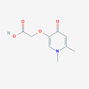 molecular formula C9H11NO4 B3037900 2-((1,6-Dimethyl-4-oxo-1,4-dihydropyridin-3-yl)oxy)acetic acid CAS No. 66313-26-6