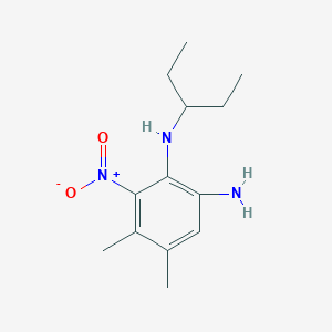 molecular formula C13H21N3O2 B3037903 N2-(1-Ethylpropyl)-4,5-dimethyl-3-nitro-1,2-benzenediamine CAS No. 66382-22-7