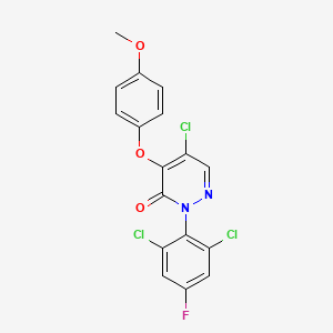 5-chloro-2-(2,6-dichloro-4-fluorophenyl)-4-(4-methoxyphenoxy)-3(2H)-pyridazinone