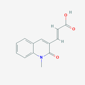 (2E)-3-(1-methyl-2-oxo-1,2-dihydroquinolin-3-yl)prop-2-enoic acid