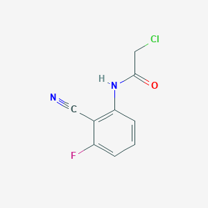 2-chloro-N-(2-cyano-3-fluorophenyl)acetamide