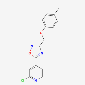 5-(2-Chloro-4-pyridyl)-3-[(4-methylphenoxy)methyl]-1,2,4-oxadiazole