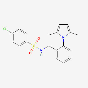 4-chloro-N-[2-(2,5-dimethyl-1H-pyrrol-1-yl)benzyl]benzenesulfonamide