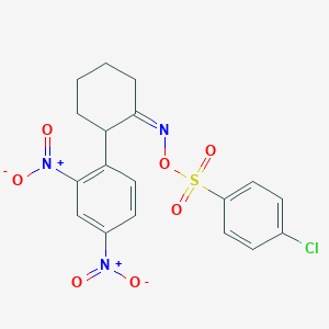 [(Z)-[2-(2,4-Dinitrophenyl)cyclohexylidene]amino] 4-chlorobenzenesulfonate