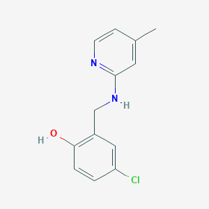 4-Chloro-2-{[(4-methylpyridin-2-yl)amino]methyl}phenol