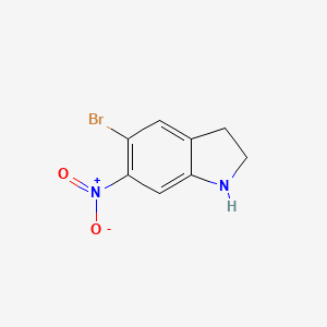 molecular formula C8H7BrN2O2 B3038060 5-Bromo-6-nitroindoline CAS No. 72159-65-0