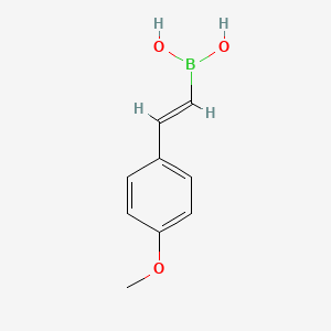 molecular formula C9H11BO3 B3038061 trans-2-(4-Methoxyphenyl)vinylboronic acid CAS No. 72316-18-8