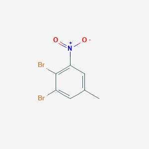 molecular formula C7H5Br2NO2 B3038087 1,2-Dibromo-5-methyl-3-nitrobenzene CAS No. 73557-63-8