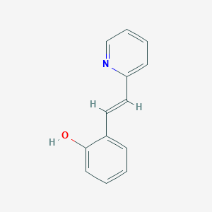 molecular formula C13H11NO B3038157 2-[(E)-2-pyridin-2-ylvinyl]phenol CAS No. 77403-53-3