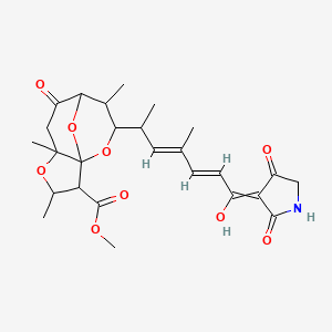 Methyl 10-[(3E,5E)-7-(2,4-dioxopyrrolidin-3-ylidene)-7-hydroxy-4-methylhepta-3,5-dien-2-yl]-3,5,9-trimethyl-7-oxo-4,11,12-trioxatricyclo[6.3.1.01,5]dodecane-2-carboxylate