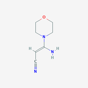 (E)-3-amino-3-morpholin-4-ylprop-2-enenitrile