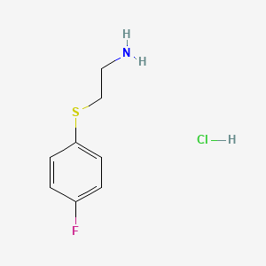 1-[(2-Aminoethyl)sulfanyl]-4-fluorobenzene hydrochloride