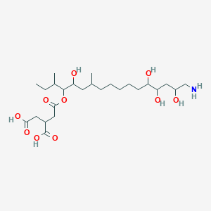2-[2-(17-Amino-5,13,14,16-tetrahydroxy-3,7-dimethylheptadecan-4-yl)oxy-2-oxoethyl]butanedioic acid