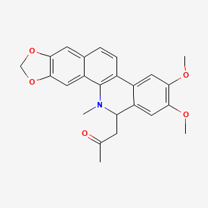 molecular formula C24H23NO5 B3038207 8-Acetonyldihydronitidine CAS No. 80330-39-8