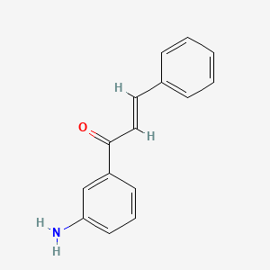 molecular formula C15H13NO B3038210 1-(3-Aminophenyl)-3-phenylprop-2-en-1-one CAS No. 807642-71-3