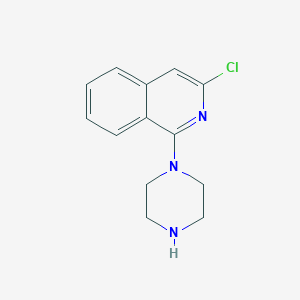 molecular formula C13H14ClN3 B3038238 3-Chloro-1-(piperazinyl)-1-ylisoquinoline CAS No. 827598-32-3