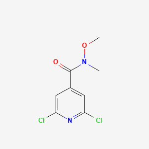 B3038277 2,6-Dichloro-N-methoxy-N-methylisonicotinamide CAS No. 848498-98-6