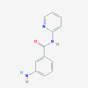 molecular formula C12H11N3O B3038298 3-amino-N-(pyridin-2-yl)benzamide CAS No. 85367-02-8