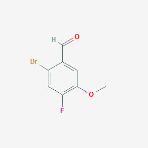 molecular formula C8H6BrFO2 B3038445 2-Bromo-4-fluoro-5-methoxybenzaldehyde CAS No. 865186-62-5