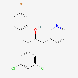 4-(4-Bromophenyl)-3-(3,5-dichlorophenyl)-1-(3-pyridinyl)-2-butanol