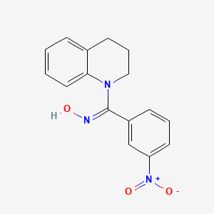 (NZ)-N-[3,4-dihydro-2H-quinolin-1-yl-(3-nitrophenyl)methylidene]hydroxylamine