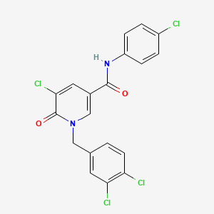 5-chloro-N-(4-chlorophenyl)-1-(3,4-dichlorobenzyl)-6-oxo-1,6-dihydro-3-pyridinecarboxamide
