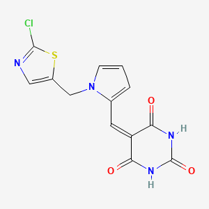 5-({1-[(2-chloro-1,3-thiazol-5-yl)methyl]-1H-pyrrol-2-yl}methylene)-2,4,6(1H,3H,5H)-pyrimidinetrione