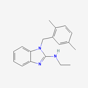 1-(2,5-dimethylbenzyl)-N-ethyl-1H-1,3-benzimidazol-2-amine