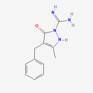4-Benzyl-3-methyl-5-oxo-2,5-dihydro-1H-pyrazole-1-carboximidamide