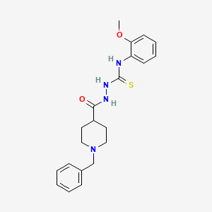 2-[(1-benzyl-4-piperidinyl)carbonyl]-N-(2-methoxyphenyl)-1-hydrazinecarbothioamide