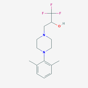 3-[4-(2,6-Dimethylphenyl)piperazino]-1,1,1-trifluoro-2-propanol