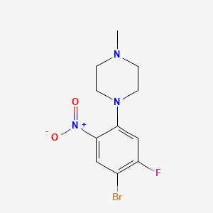 1-(4-Bromo-5-fluoro-2-nitrophenyl)-4-methylpiperazine