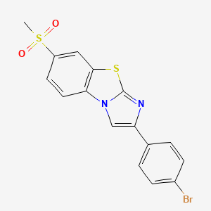 2-(4-Bromophenyl)-6-methylsulfonylimidazo[2,1-b][1,3]benzothiazole