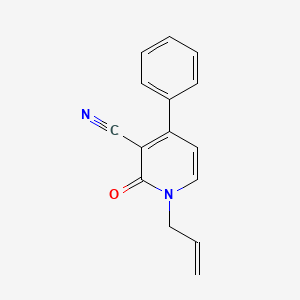 molecular formula C15H12N2O B3038540 2-Oxo-4-phenyl-1-prop-2-enylpyridine-3-carbonitrile CAS No. 866136-46-1