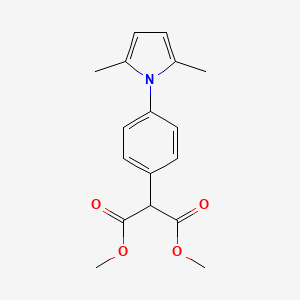 dimethyl 2-[4-(2,5-dimethyl-1H-pyrrol-1-yl)phenyl]malonate