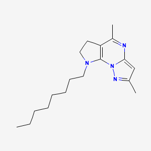 2,5-dimethyl-8-octyl-7,8-dihydro-6H-pyrazolo[1,5-a]pyrrolo[3,2-e]pyrimidine