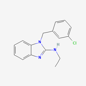 1-(3-chlorobenzyl)-N-ethyl-1H-1,3-benzimidazol-2-amine