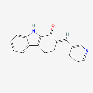 2-[(E)-3-pyridinylmethylidene]-2,3,4,9-tetrahydro-1H-carbazol-1-one