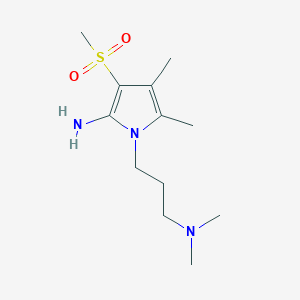 1-[3-(dimethylamino)propyl]-4,5-dimethyl-3-(methylsulfonyl)-1H-pyrrol-2-amine