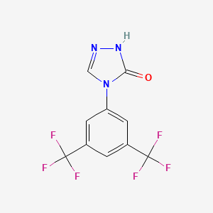 4-[3,5-bis(trifluoromethyl)phenyl]-2,4-dihydro-3H-1,2,4-triazol-3-one