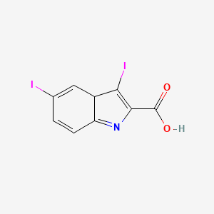 3,5-diiodo-3aH-indole-2-carboxylic Acid