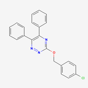 3-[(4-Chlorophenyl)methoxy]-5,6-diphenyl-1,2,4-triazine