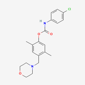 2,5-dimethyl-4-(morpholinomethyl)phenyl N-(4-chlorophenyl)carbamate